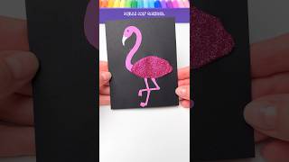 Flamingo Art technique 🦩 art satisfying shorts [upl. by Craggie]