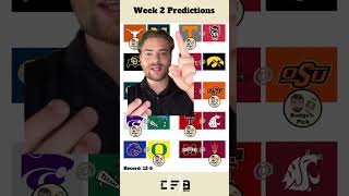 Week 2 College Football predictions [upl. by Doggett27]