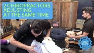 2 Chiropractors Adjust at The Same Time at The Source Chiropractic [upl. by Omolhs]