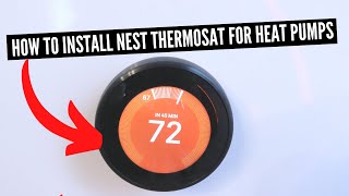 How To Install Nest Thermostat With Heat Pump Wiring [upl. by Tedra]