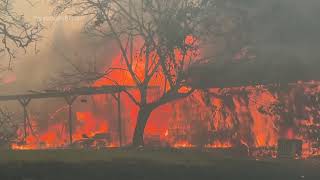 Wildfire forces evacuations in Northern California [upl. by Gardner]