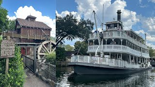 Magic Kingdom Low Crowds Saying Goodbye To Tom Tom Sawyer Island Peter Pan Referb New Merch [upl. by Odelle]