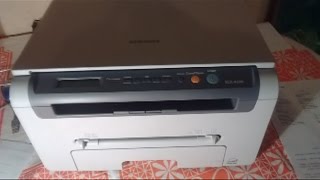 долгий прогрев тусклая грязная печать ремонт бушигна Samsung SCX4200 [upl. by Oniratac]