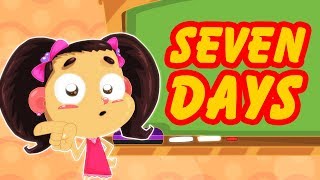 Seven Days  Nursery Rhymes Kids amp Baby Songs [upl. by Suixela]