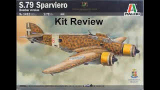 172 Italeri S79 Sparviero Kit Review [upl. by Birchard769]