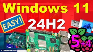 Install Windows 11 24H2 with updates to Raspberry Pi 5 without using a classic PC or a smartphone [upl. by Egide321]