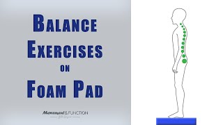 Balance Exercises with a Foam Pad  Beginner to Intermediate  Fall Prevention [upl. by Jacky781]