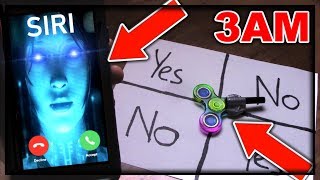 SIRI STARTED TALKING DONT PLAY CHARLIE CHARLIE GAME WITH A FIDGET SPINNER AT 3 AM  SIRI SPEAKS [upl. by Dupuis]