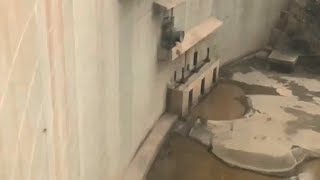 Moment of Full Dam Gate Opening in Saudi Najran  August 14 2018 [upl. by Haneehs]