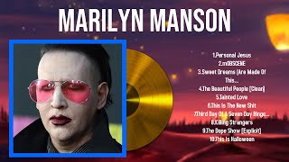 Greatest Hits Marilyn Manson full album 2024  Top Artists To Listen 2024 [upl. by Scully752]