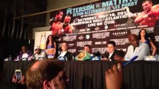 Lucas Matthysse vs Lamont Peterson Post fight  thanks twitter ammadpsheikh [upl. by Assyral653]