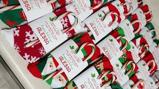 HOW TO Sock Party Favors for School Christmas Party Exchange [upl. by Laon]