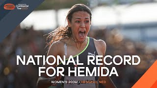 Hemida clocks Egyptian 200m record  Continental Tour Gold 2023 [upl. by Anwahsed23]