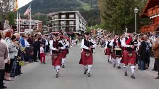 Amicale des fanfares de la Noble et Louable Contrée  Sierre Pipe Band schlagerparade [upl. by Goldin]