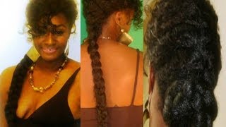 Protective Style Elegant Jumbo French Braid for Short or Fine Hair [upl. by Oremor]