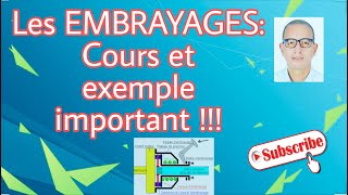 Transmettre Les embrayages cours et exemple important [upl. by Nueoht329]