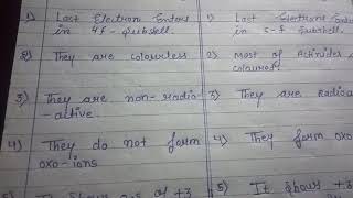 difference between lanthanide and actinides 12 th chemistry [upl. by Jenny]