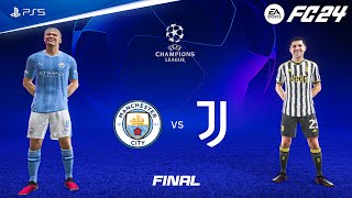 FIFA 24  Manchester City vs Juventus  UEFA Champions League Final  PS5™ 4K60 [upl. by Eserahc]