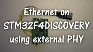 Ethernet on STM32F4DISCOVERY using external PHY [upl. by Pride]