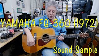 YAMAHA FG360 1972SNo20912XXXSound Sample [upl. by Kelda]