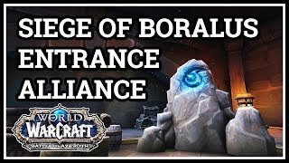 Where is Siege of Boralus Alliance Entrance WoW BfA [upl. by Allx]