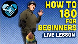 How to 180 on a skateboard for Beginners Frontside amp Backside 180 skateboarding tutorial [upl. by Llered]