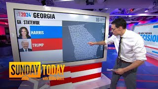 Steve Kornacki shares states to look out for on election night [upl. by Nnairahs]