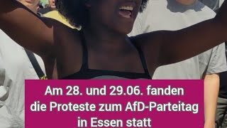 Rückblick Proteste zum AFDParteitag im Essen 2024 [upl. by Easlehc757]