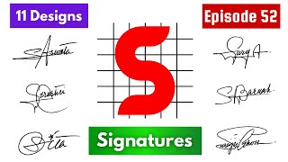 ✅ S Signature Style  ✍️ signature ideas for letter s  s signatures [upl. by Tomkin]