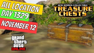 GTA Online Treasure Chest Locations November 12  DAY 1329 ON THE CAYO PERICO ISLAND [upl. by Hendry]