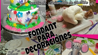 COMO HACER FONDANT ESPECIAL PARA DECORACIÓNES BIEN EXPLICADO PARA PRINCIPIANTES [upl. by Onilegna654]