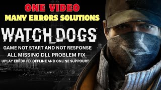 WATCH DOG ALL PROBLEM FIX DLL PROBLEM NOT RUNNING UPLAY FITGRIL DISRUPT64DLL GAME NOT RUNNING [upl. by Llednahs116]