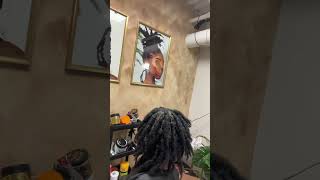 1st retwist vs 5th retwist starterloc dreads starterlocstyles locjourney starterlocjourney loc [upl. by Anitnatsnok]