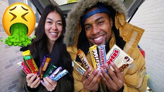 GROSS CHOCOLATE TASTE TEST  BLASIAN COUPLES EDITION [upl. by Vally483]