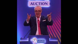 IPL Auctioneer Hugh Edmeades fell down  He is fine cricket shorts iplauction [upl. by Enram]