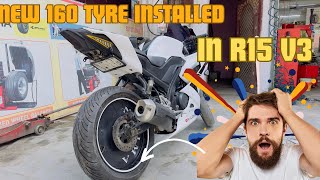 New 160 Tyre Installed in R15 v3 [upl. by Arabella]