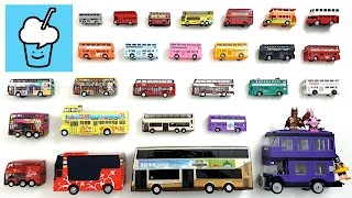 Double Decker Bus for children kids and more with lego レゴ tomica トミカ tayo 타요 꼬마버스 타요 중앙차고지 disney [upl. by Womack]