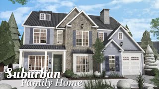 Bloxburg Family Suburban Home  Roblox Bloxburg  Speedbuild [upl. by Franciska588]