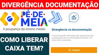 CAIXA TEM PÉ DE MEIA DIVERGÊNCIA NA DOCUMENTAÇÃO COMO LIBERAR O CAIXA TEM DO ESTUDANTE [upl. by Hachman369]