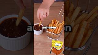 Diese Pommes sind unglaublich👩‍🍳🔥 kochen kochrezepte essen pommesfrites fritten [upl. by Trabue]