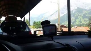 schweizer alpen Autoverlad Loetschberg Swiss Alps car transfer Kandersteg–Goppenstein by train [upl. by Nave]