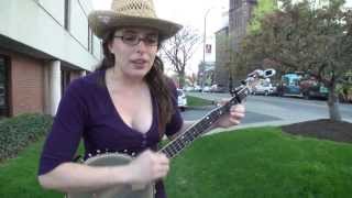 Michelle Younger  Banjo  City Newspapers Best Busker Contest 2013 Rochester NY [upl. by Eniwtna829]