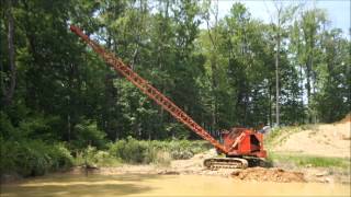 Insley Dragline Cleaning a Pond HD [upl. by Spearman]