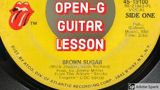 quotBrown Sugarquot Lesson in openG Tuning [upl. by Ojillek55]