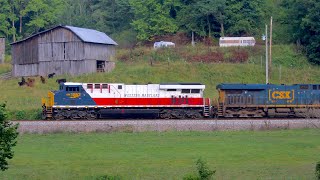 CSX tackles the famous Clinchfield Railroad from Erwin TN to Bostic NC [upl. by Onibas698]