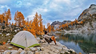 I Went Camping Among the Larches  North Cascades National Park outdoors pnw nature [upl. by Cheney745]