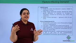 Class 12th – Factors Affecting Demand  Economics  Tutorials Point [upl. by Meikah544]