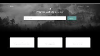 Phishing Website  URL  Detection  Machine Learning  Flask Framework  Final Year College Project [upl. by Holub]