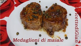 Medaglioni di filetto di maiale al pepe verde [upl. by Eikcid72]