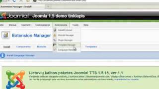 Joomla lietuvių kalbos diegimasmp4 [upl. by Gawen215]